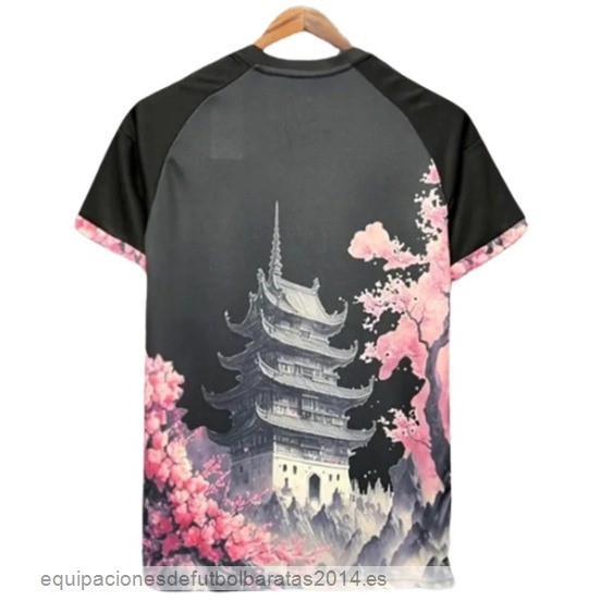 Nuevo Tailandia Especial Camiseta Japon 2024 Negro Rosa Baratas